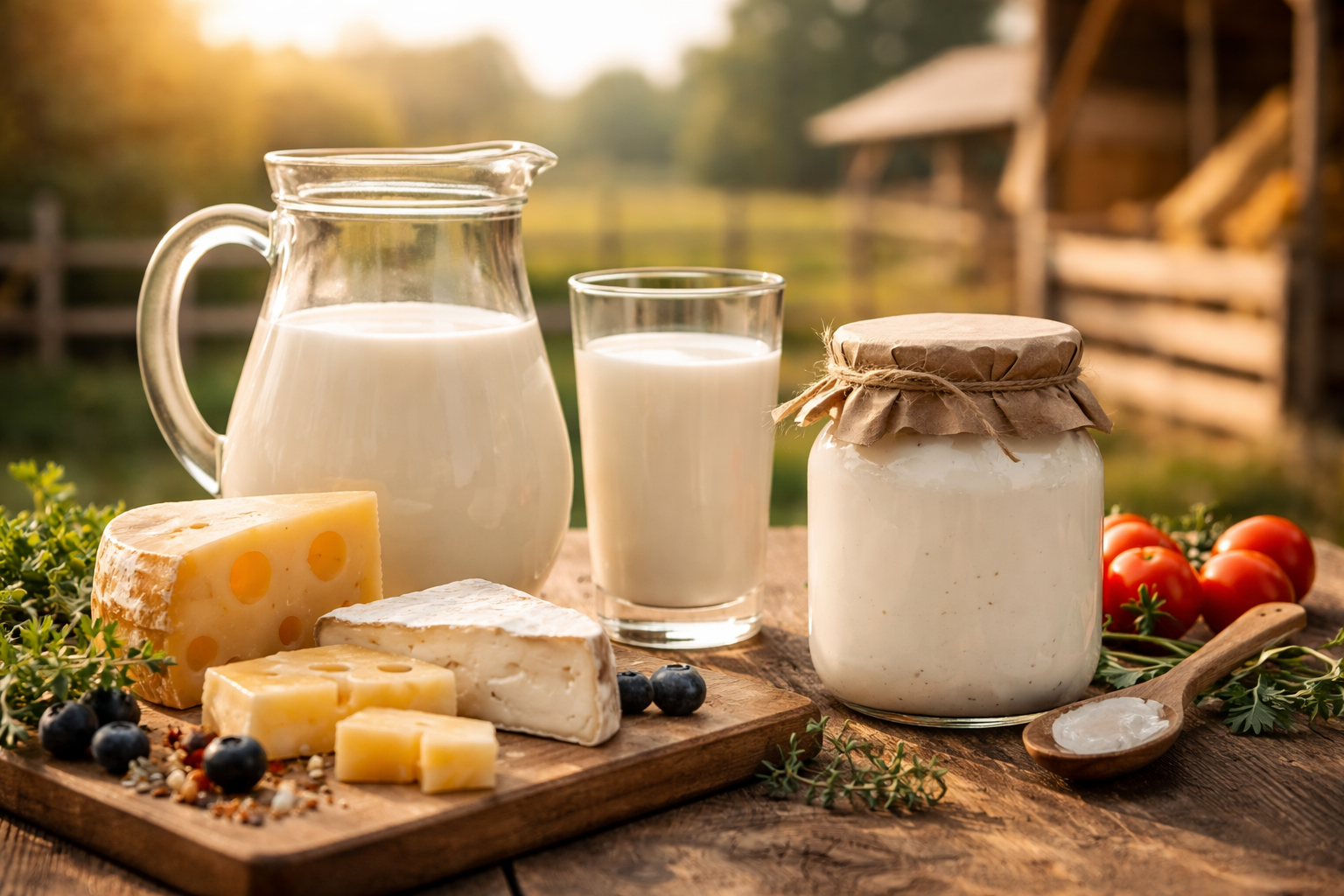 Milch und Hofprodukte